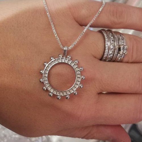 Onnen tikkaat hopeakaulakoru - Image 2