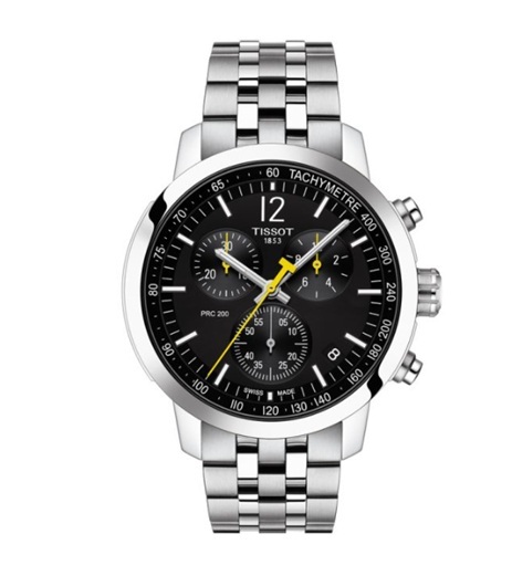 TISSOT PRC 200 CHRONOGRAPH teräs/musta